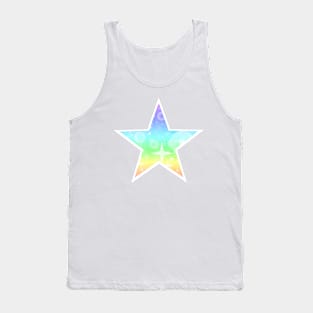 Kawaii Magical Pastel Rainbow Star Tank Top